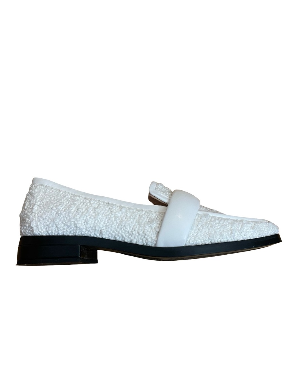 Vionic Mylene White Bouclé Loafers - Picture 4 of 16